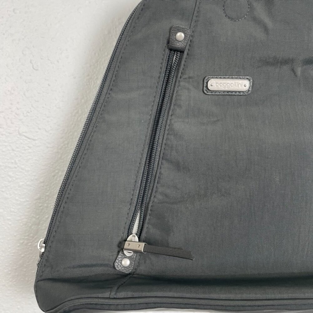 Baggallini Metro Backpack Grey Sterling shimmer Backpack Crossbody Bag - Picture 7 of 16
